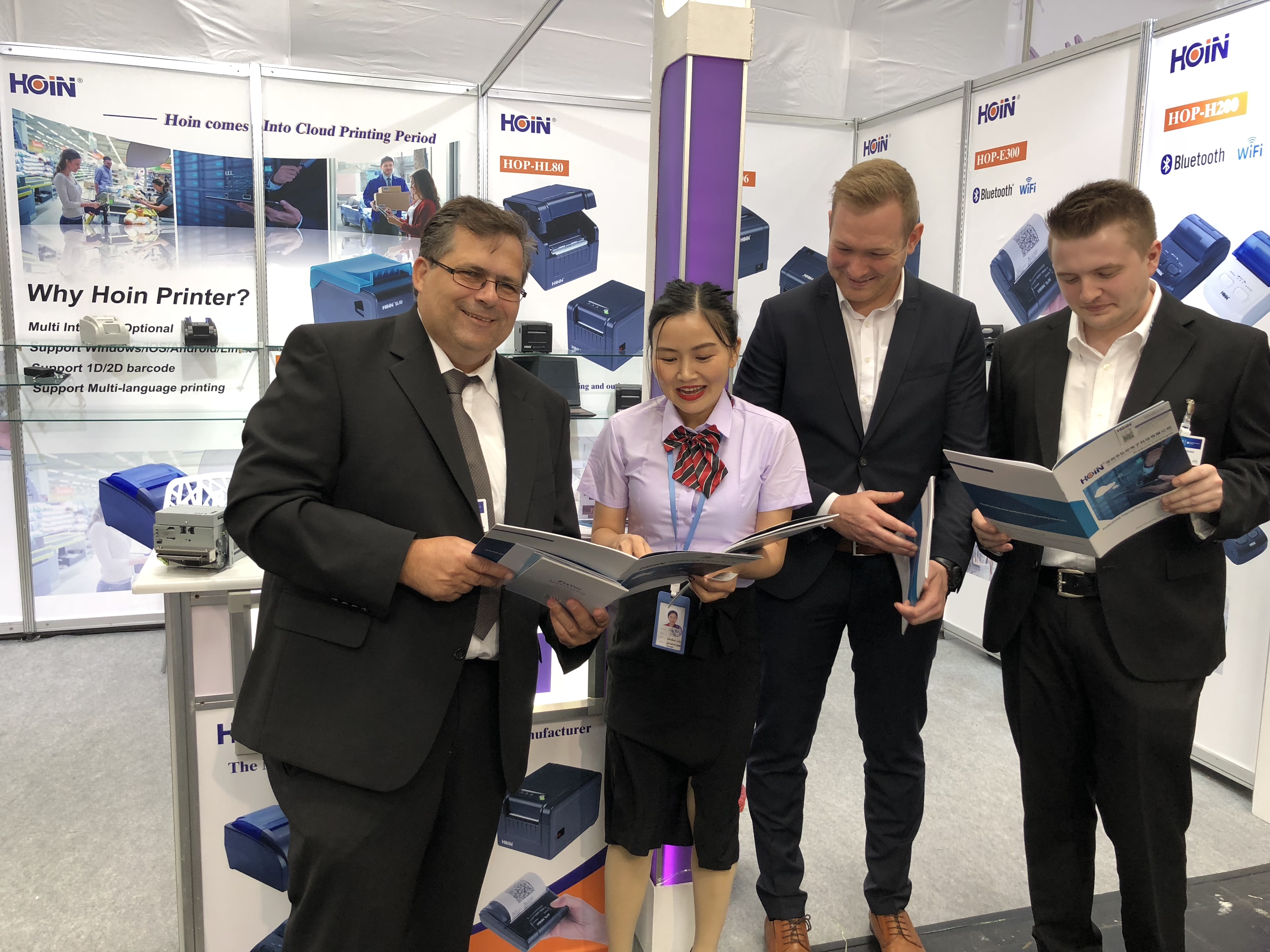 HOIN - মিনি লেবেল বারকোড প্রিন্টার BIS থার্মাল প্রিন্টার বিনামূল্যের সফটওয়্যার সহ সস্তা থার্মাল স্টিকার প্রিন্টার থার্মাল লেবেল বারকোড প্রিন্টার 21