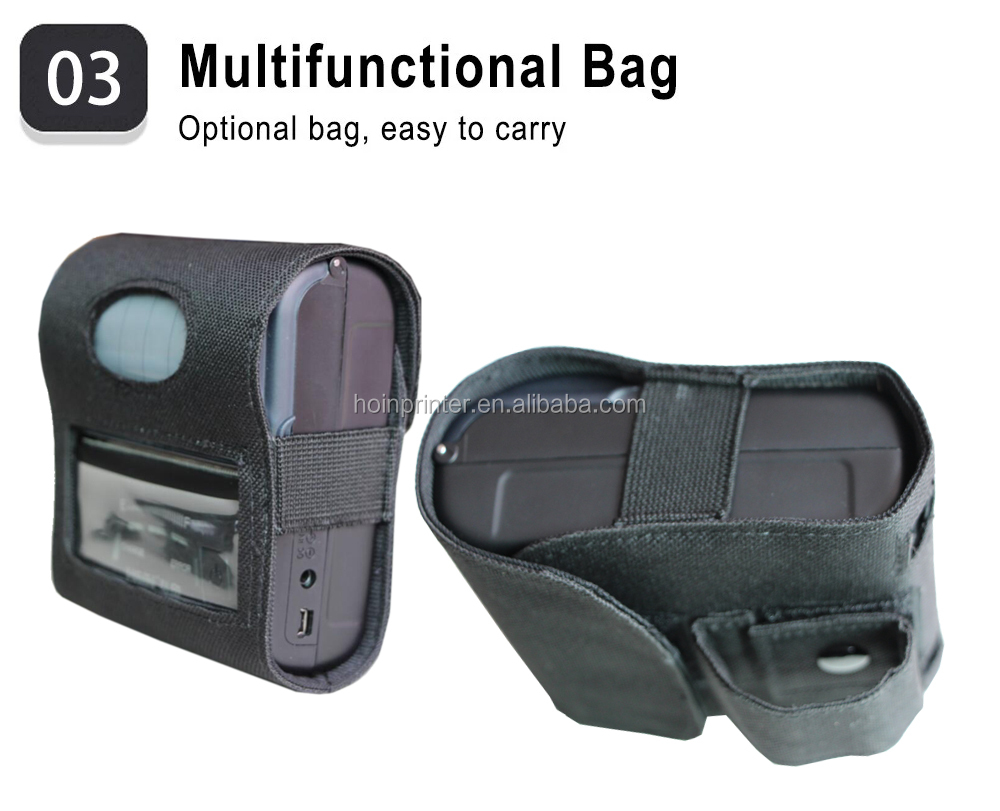 HOIN - প্রিন্টার থার্মাল BT 80mm কানেক্ট অ্যান্ড্রয়েড ফোন মোবাইল হ্যান্ডহেল্ড পোর্টেবল মিনি প্রিন্টার 80mm পোর্টেবল থার্মাল প্রিন্টার 10