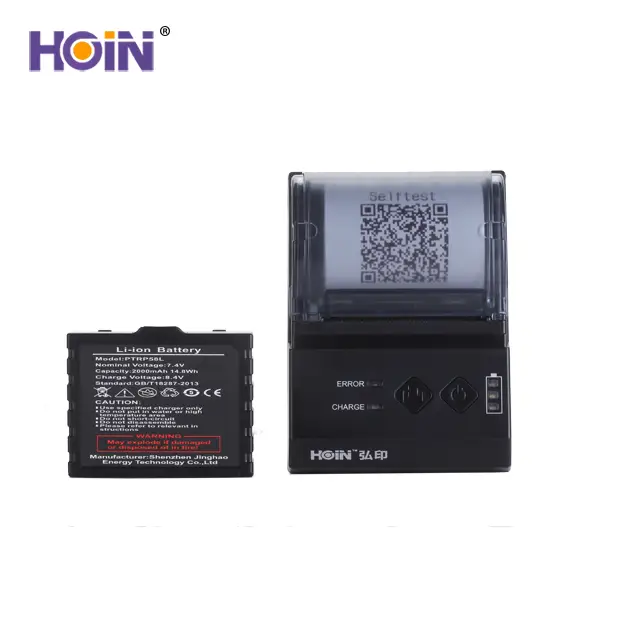 HOIN - No MOQ From Factory 58mm Portable BT Mini Thermal Printer For Android 58mm portable thermal printer 1