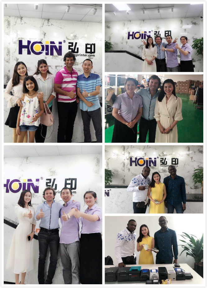 HOIN - Auto Cut 80mm Thermal POS Receipt Printers USB LAN Serial Wifi BT With Cash Drawer 80mm Desktop Thermal Printer 16