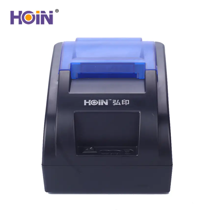 HOIN - HOP-H58 Cheap POS Receipt Printer USB BT 90mm/sec BIS Printer 58mm Desktop Thermal Printer 1