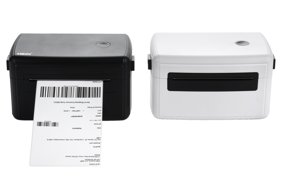 HOIN - Hoin 4 ইঞ্চি ইম্প্রেসোরা QR বারকোড শিপিং লেবেল প্রিন্টার 4x6 সস্তা থার্মাল প্রিন্টার 110 মিমি স্টিকার প্রিন্টার থার্মাল লেবেল বারকোড প্রিন্টার 14