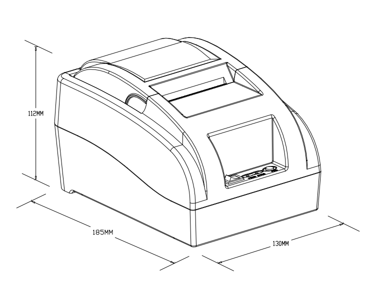 HOP-H58 सस्ते थर्मल प्रिंटर 58mm डेस्कटॉप प्रिंटर मिनी फैक्टरी से यूएसबी/बीटी/वाईफ़ाई/लैन वैकल्पिक