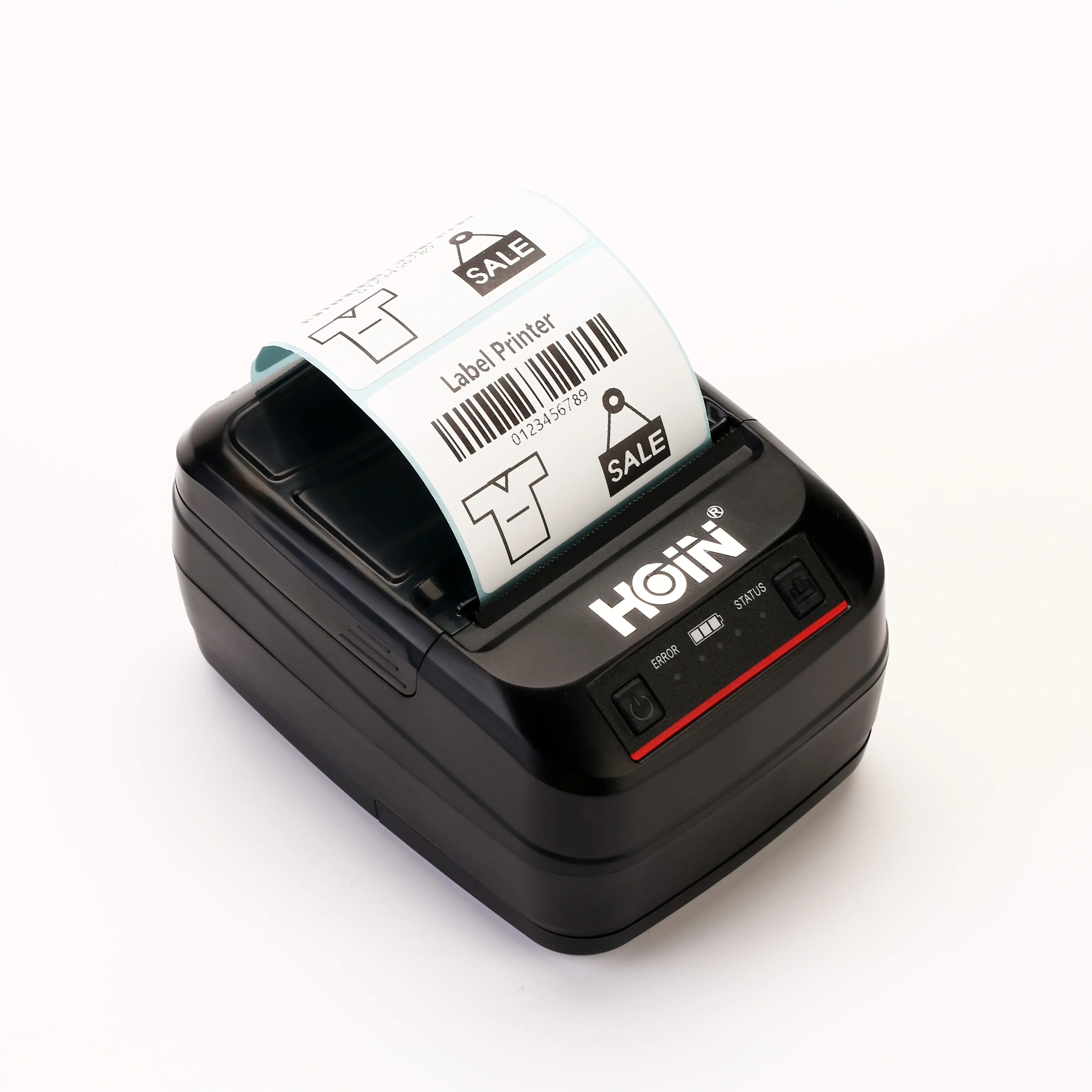 Mini impresora térmica portátil de etiquetas de 2 pulgadas, color negro, modo dual 1
