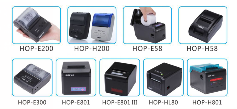 Nouvelle imprimante portable thermique Hoin 58 mm, mini imprimante à bas prix, magasins OEM ODM et imprimantes thermiques bancaires