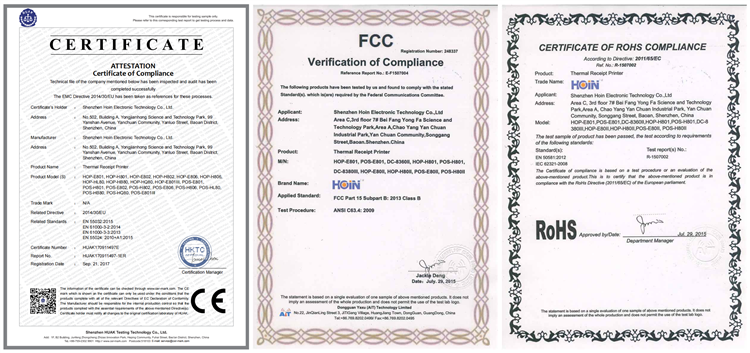 HOIN - POS 80mm USB Thermal printer Wireless cheap price pos system lan BT thermal printer 80mm Desktop Thermal Printer 24