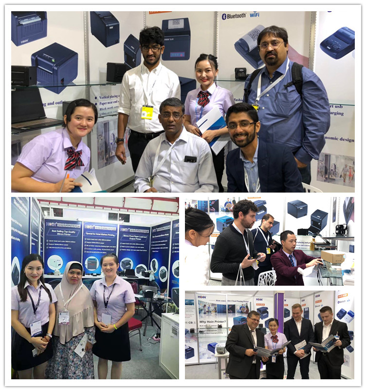 HOIN - POS 80mm USB Thermal printer Wireless cheap price pos system lan BT thermal printer 80mm Desktop Thermal Printer 22