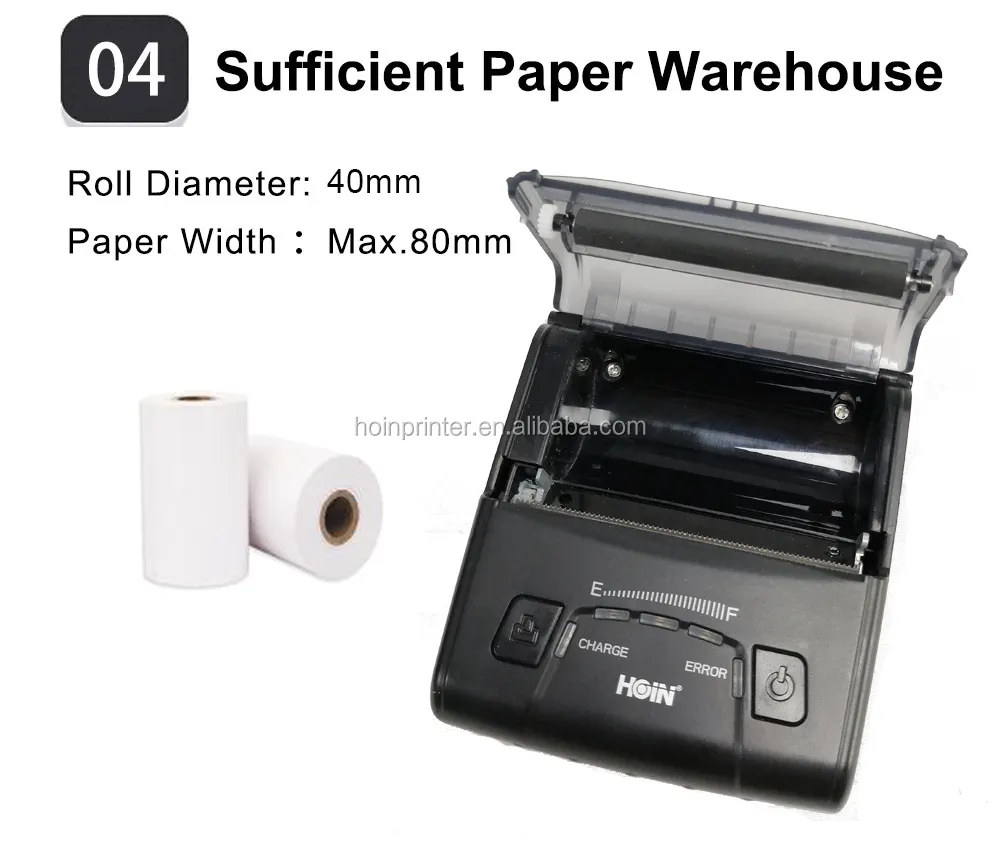 Custom thermal printer bluetooth 80mm Company Manufacturer | HOIN1 4