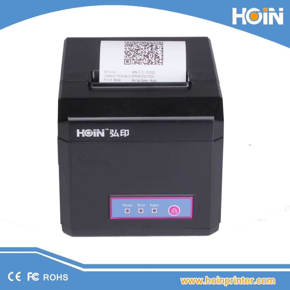 HOIN - POS টার্মিনালের জন্য থার্মাল 80mm রসিদ প্রিন্টার USB সিরিয়াল ল্যান ইন্টারফেস 80mm POS সিস্টেম প্রিন্টার 8
