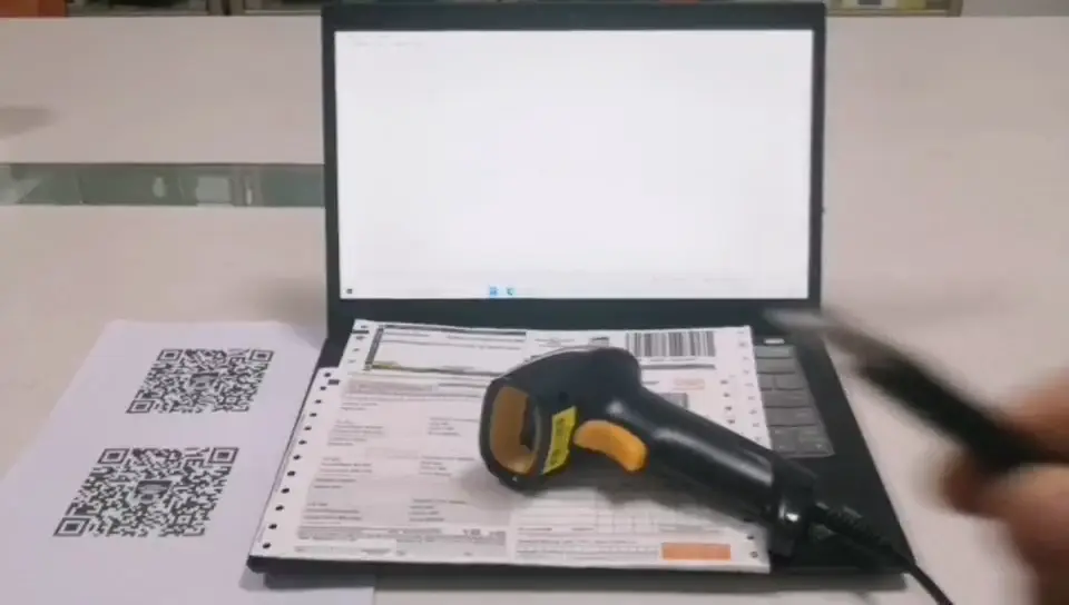HOIN | High-quality handheld laser barcode scanner Factory 2