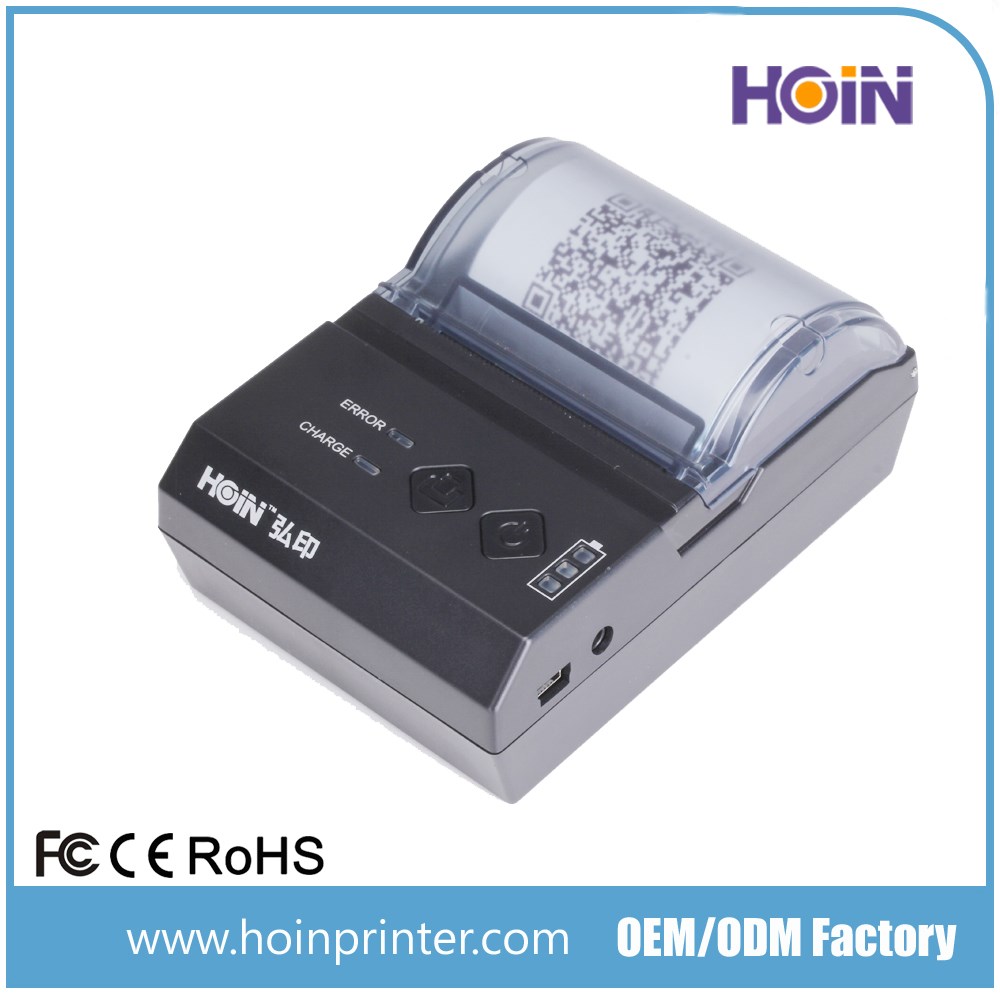 HOIN - 58mm Portable Receipt Thermal USB BT Mini Pocket Printer 58mm portable thermal printer 8