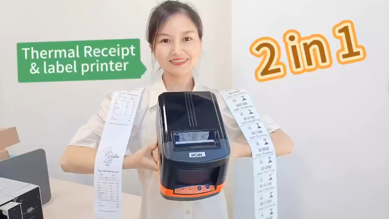 সেরা 2in 1 লেবেল এবং রসিদ প্রিন্টার HOP-HL80B সরবরাহকারী