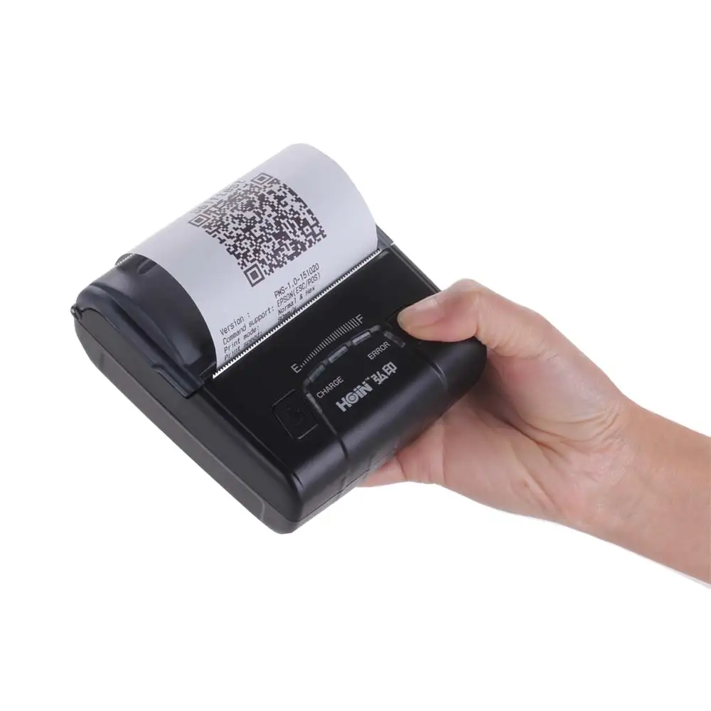 HOIN - 80mm Handheld Mini Receipt Printer BT USB Hoin New Model HOP-E300 80mm Portable Thermal Printer 1