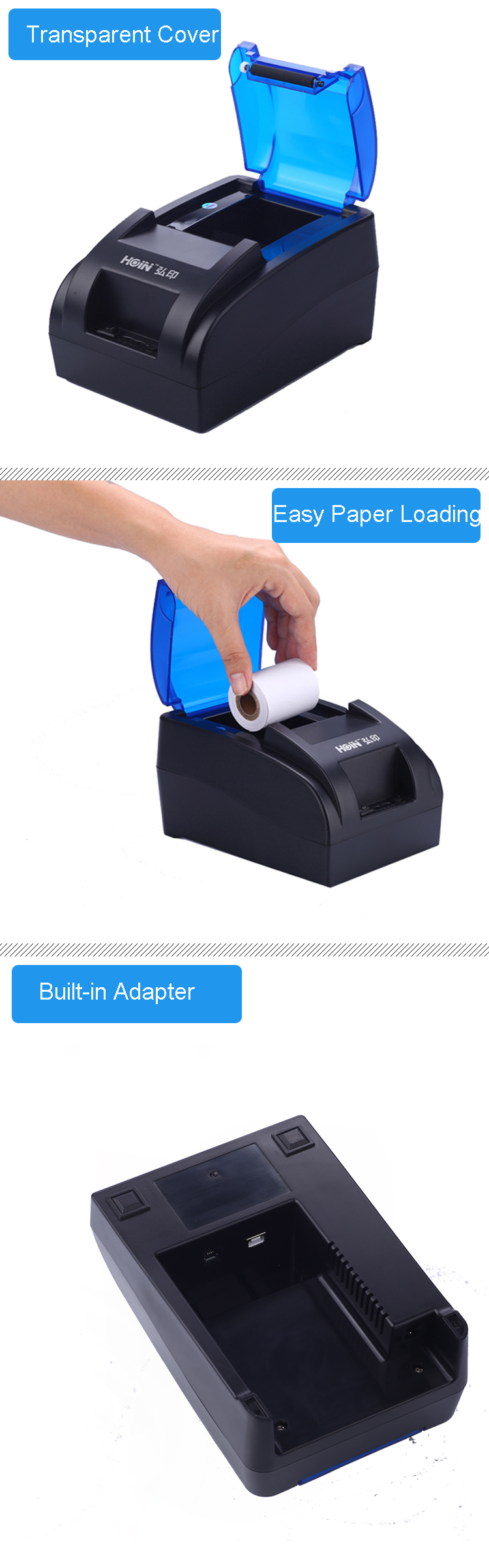 Imprimante thermique personnalisée pour reçus 58 mm | Fabricant | HOIN1 10