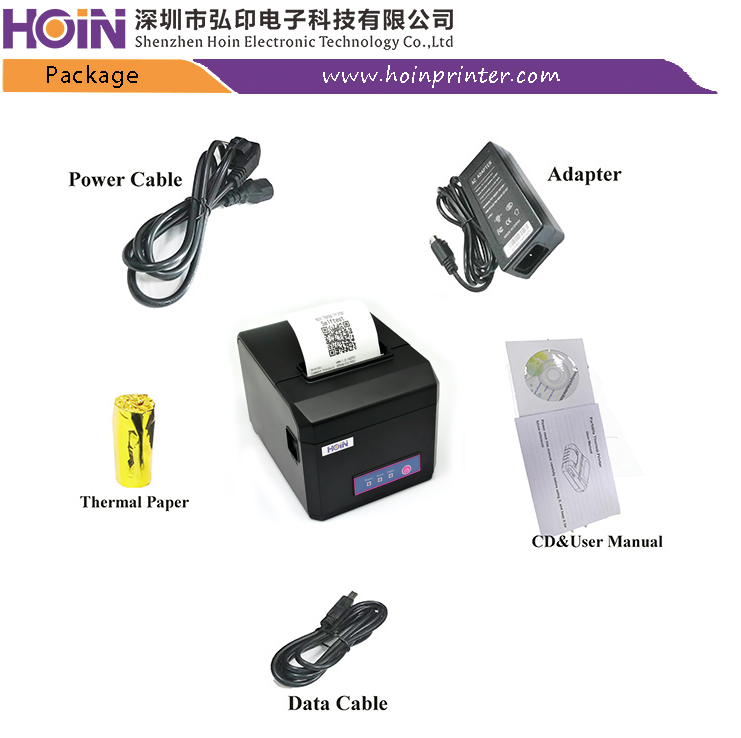  ৮০ মিমি অটো কাটার থার্মাল রসিদ প্রিন্টার HOP E801 সাপোর্ট উইন অ্যান্ড্রয়েড আইওএস লিনাক্স