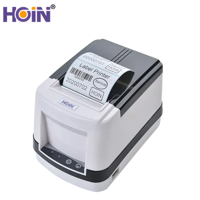 چاپگر برچسب حرارتی کوچک HOIN مدل HOP-HL80 با عرض کاغذ 20-80 میلی‌متر برای حمل و نقل لجستیکی، چاپگر بارکد برچسب حرارتی 1