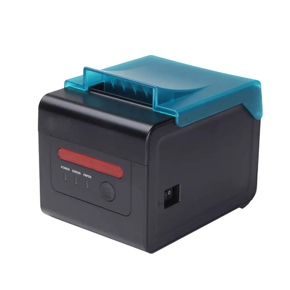 High speed POS 80 3inches thermal receipt bill auto-cutter paper USB BT bill printer 1D 2D barcode HOIN H801 1