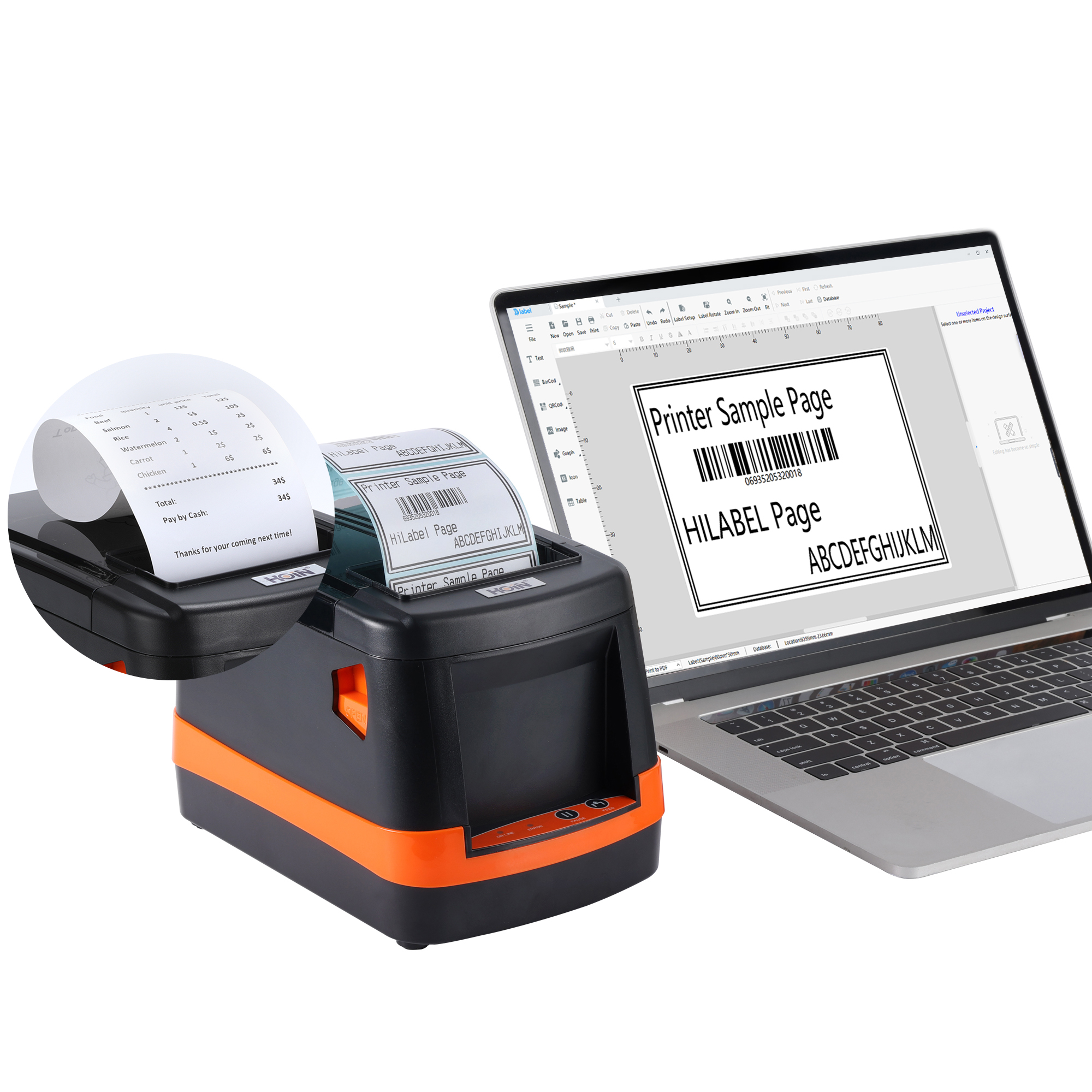 थोक मूल्यों पर 6x4 लेबल प्रिंटर | HOIN 10