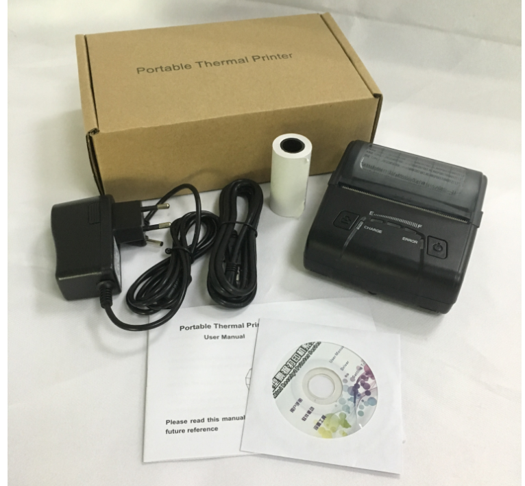 ৮০ মিমি পোর্টেবল মিনি রসিদ থার্মাল প্রিন্টার HOIN HOP-E300 ২০০০mah ব্যাটারি সহ ১D ২D বারকোড থার্মাল প্রিন্টিং
