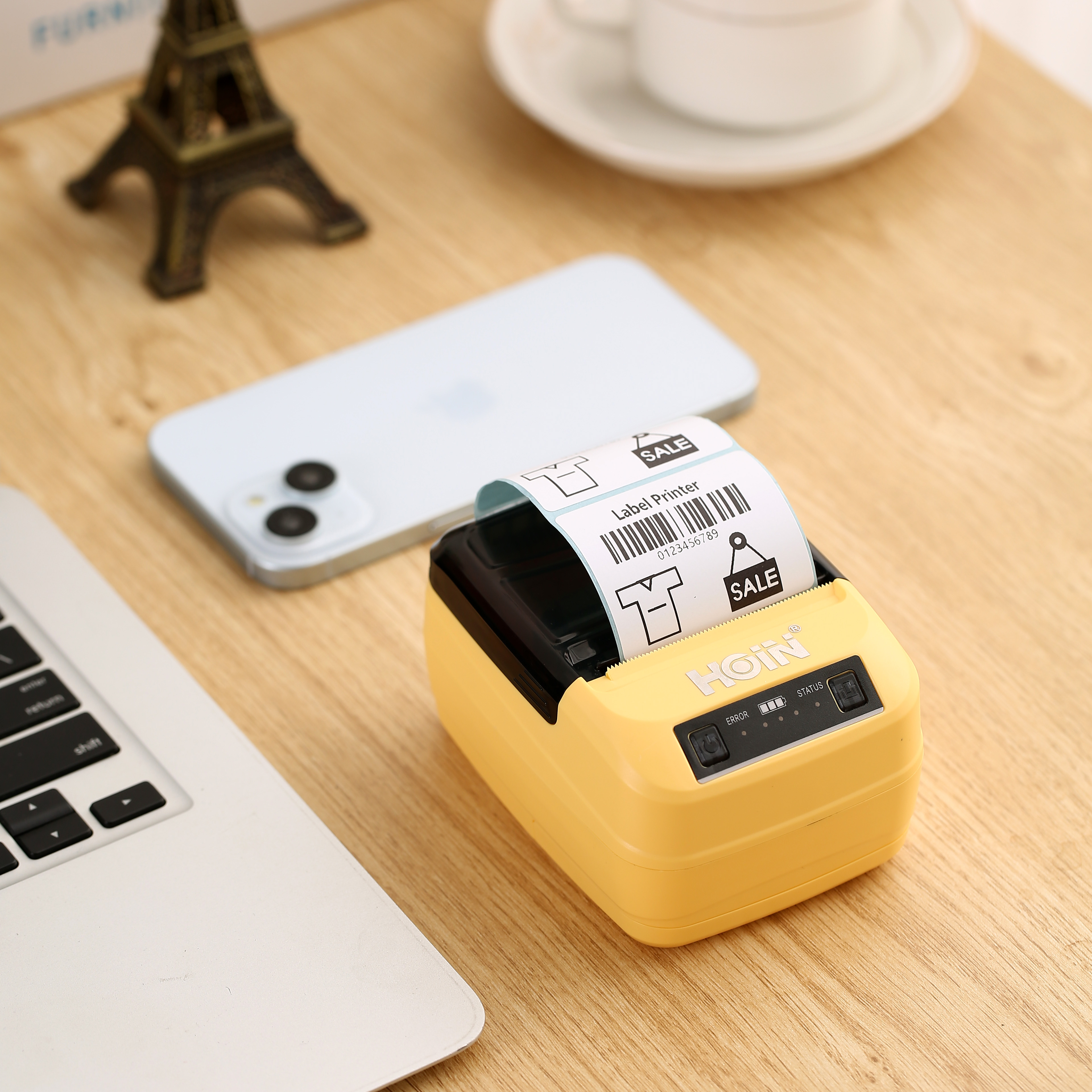 ২ ইঞ্চি হলুদ রঙের থার্মাল লেবেল প্রিন্টার সাপোর্ট লেবেল এবং রসিদ প্রিন্টার চীন সরবরাহকারী 8