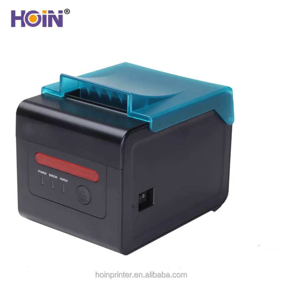 HOIN - Hoin Kablosuz POS Yazıcısı Alarmlı Yazıcı, Hoparlör Dokunmatik Ekranlı Değil Termal Çizgisiz Yedek Parçalar 79,5±0,5mm ESC/POS 1D,2D 80mm mutfak alarm yazıcısı 1