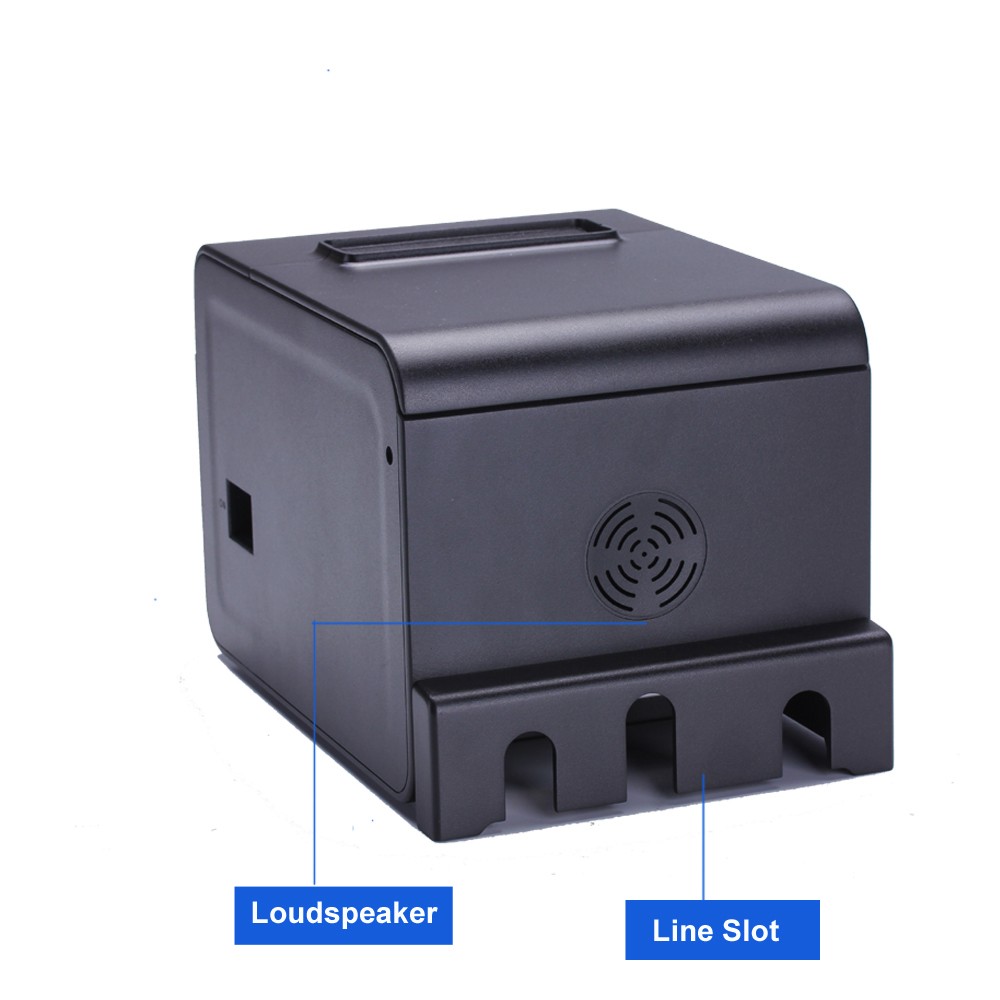 HOIN - Hoin ওয়্যারলেস POS প্রিন্টার প্রিন্টার অ্যালার্ম সহ, লাউডস্পিকার নয় টাচ স্ক্রিন থার্মাল লাইন ফ্রি স্পেয়ার পার্টস 79.5±0.5mm ESC/POS 1D,2D 80mm রান্নাঘরের অ্যালার্ম প্রিন্টার 13