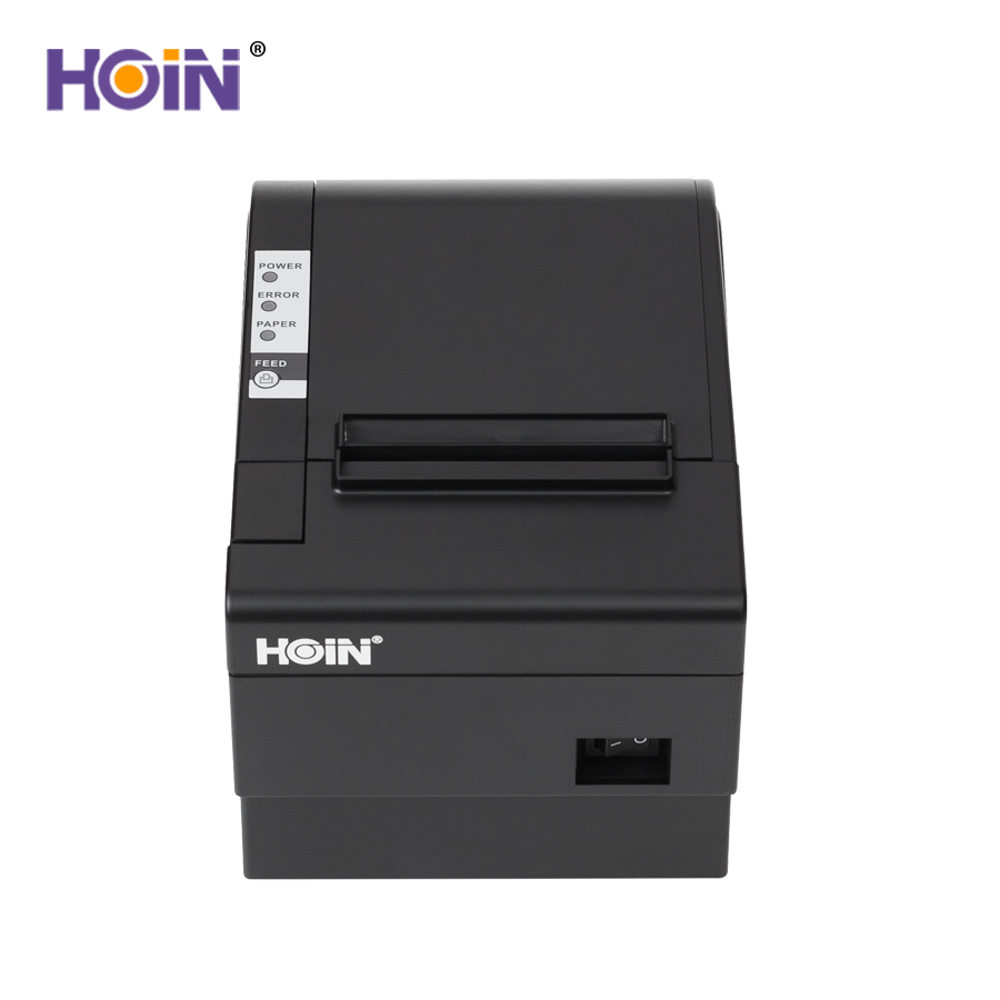 HOIN - Auto Cut 80mm Thermal POS Receipt Printers USB LAN Serial Wifi BT With Cash Drawer 80mm Desktop Thermal Printer 12