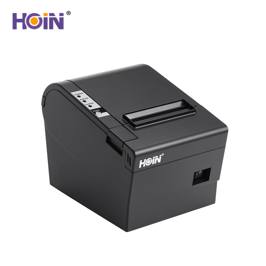HOIN - Auto Cut 80mm Thermal POS Receipt Printers USB LAN Serial Wifi BT With Cash Drawer 80mm Desktop Thermal Printer 8