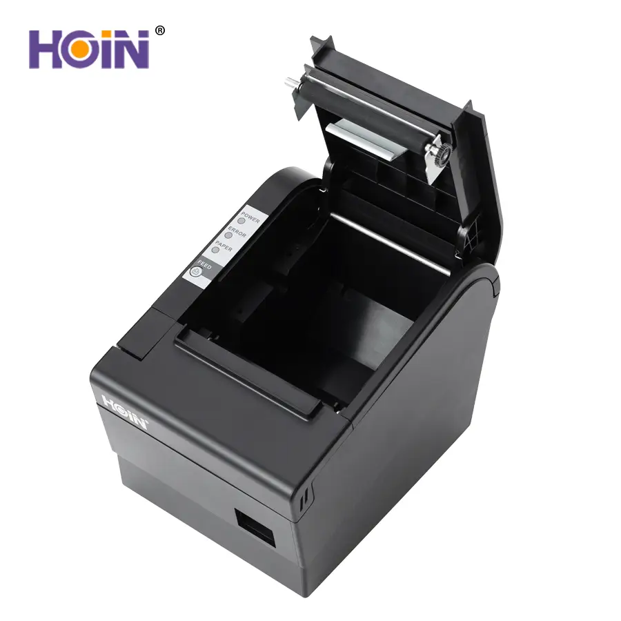 HOIN - Oferta de fábrica BIS Hoin Nueva impresora térmica USB + LAN India de 80 mm HOP-E802 Impresora térmica de escritorio de 80 mm 1