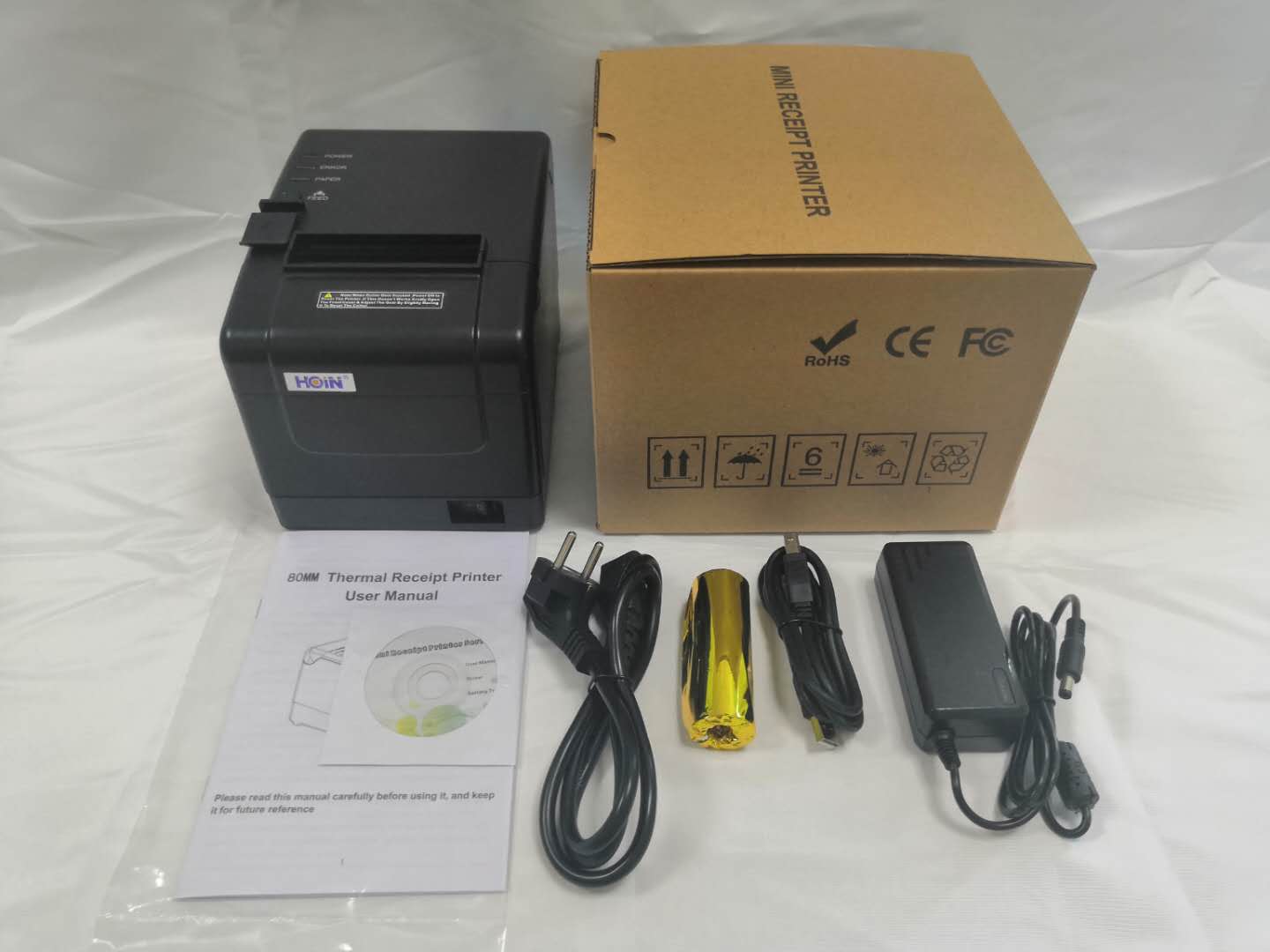 ভারতের বাজারের জন্য ৮০ মিমি থার্মাল প্রিন্টার অটো কাটার ৮০ মিমি সস্তা দামের স্পিড থার্মাল রসিদ প্রিন্টার