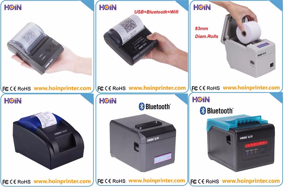 HOIN - HOP-H801 Hoin 80mm থার্মাল POS 80 প্রিন্টার রান্নাঘরের জন্য 80mm রান্নাঘরের অ্যালার্ম প্রিন্টার 16