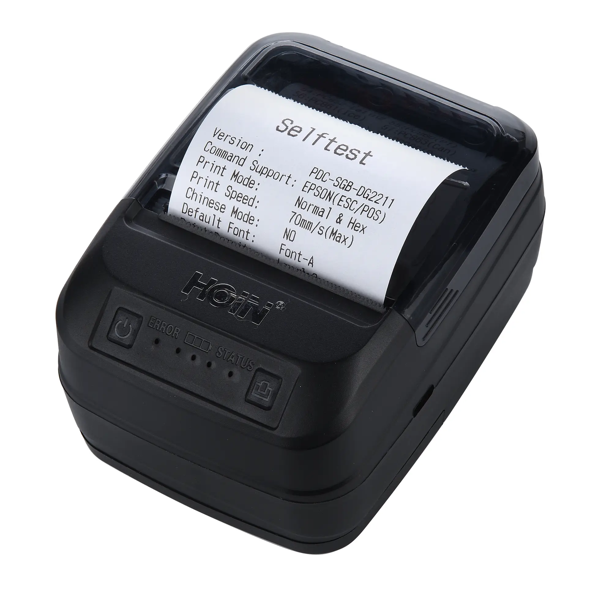 HOIN - 58mm Handheld Portable Mini Mobile Phone USB Bt Thermal Taxi Receipt Printer with Battery 1