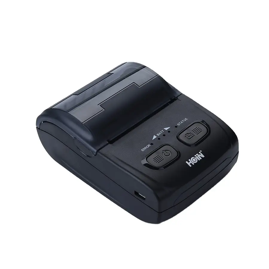 HOIN - Mini impresora de recibos POS inalámbrica USB BT, impresora térmica portátil de recibos de 58 mm 1