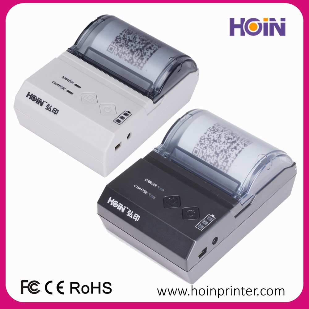 HOIN - অ্যান্ড্রয়েড মোবাইলের জন্য পোর্টেবল BT রসিদ প্রিন্টার 58MMM 58mm পোর্টেবল থার্মাল প্রিন্টার 11
