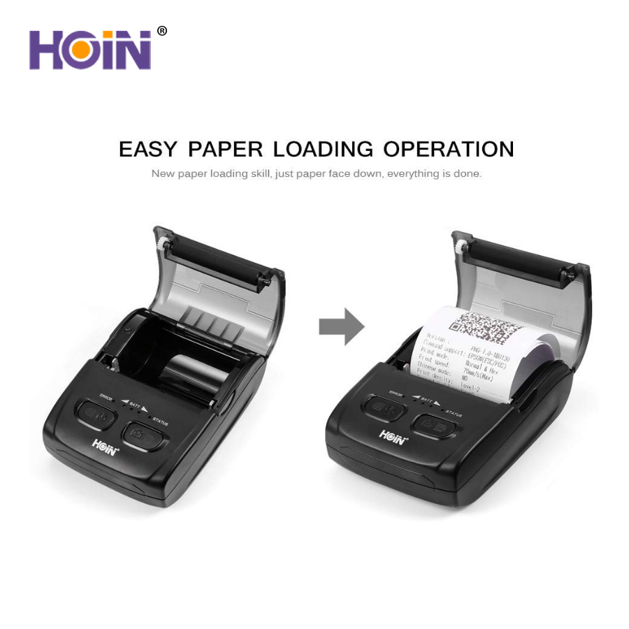 HOP-H200, BIS CE, FCC, ROHS USB চালিত, Wifi, USB, Bluetoot পোর্টেবল মিনি স্মল প্রিন্টার সহ