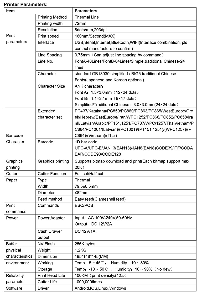  ৮০ মিমি অটো কাটার থার্মাল রসিদ প্রিন্টার HOP-H806 সাপোর্ট উইন অ্যান্ড্রয়েড আইওএস লিনাক্স পোর্টেবল আইফোন প্রিন্টার ওয়াল হ্যাং অ্যালার্ম সহ