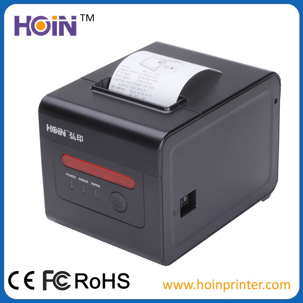 HOIN - রান্নাঘরের বিল প্রিন্টিং 80mm POS সিস্টেম প্রিন্টারের জন্য POS বারকোড প্রিন্টার থার্মাল ইলেকট্রনিক রসিদ মেশিন 9