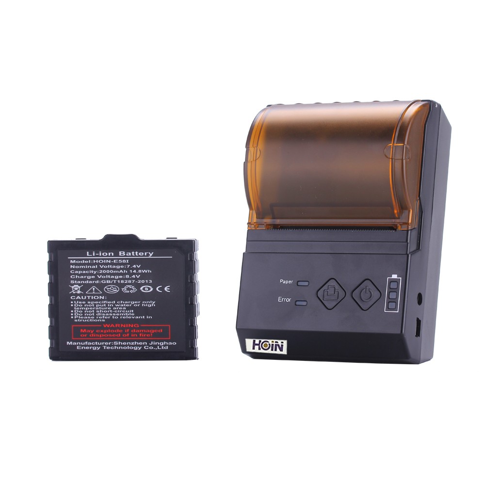 গাড়ির চার্জার সহ ট্যাক্সি বিল প্রিন্টিংয়ের জন্য মোবাইল ফোন রসিদ প্রিন্টার