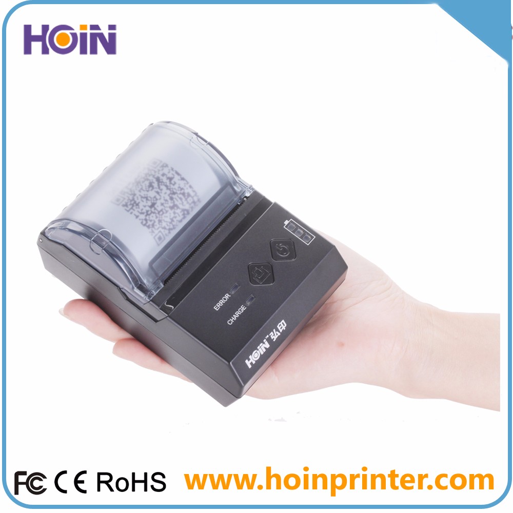 HOIN - 58mm Mini Mobile USB BT Thermal Recipt Printer In POS System 58mm portable thermal printer 8