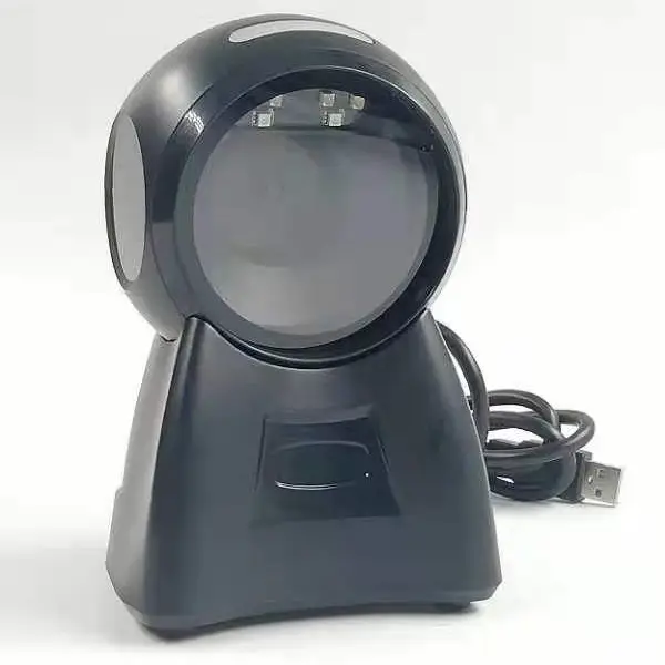 HOIN - Desktop hot sale 1D 2D QR barcode supported USB Cable Scanner reader support Win Android Tablet Barcode Scanner 1