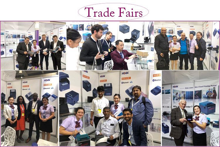 ৮০ মিমি পোর্টেবল থার্মাল প্রিন্টার HOP E300 সাপোর্ট করে Win Android IOS Linux Mini পোর্টেবল রসিদ প্রিন্টার