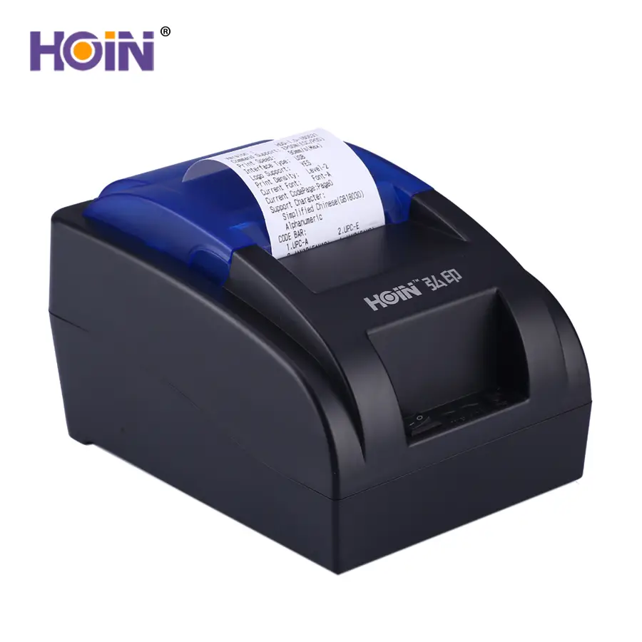 HOIN - Hoin, хит продаж, недорогой, бесплатный драйвер, IOS Android SDK, POS, USB+BT, настольный термопринтер 58 мм 1