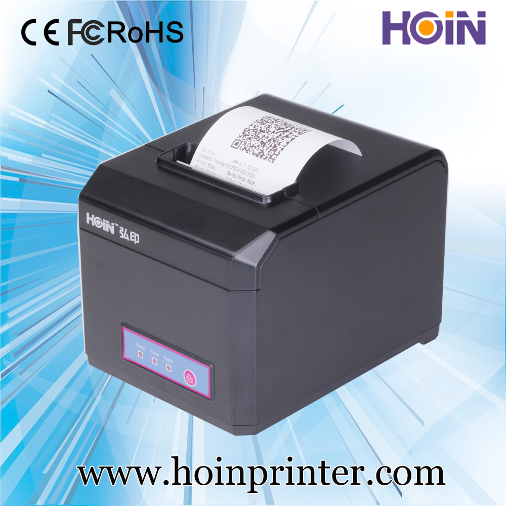 HOIN - 80mm Thermal Printer Auto Cut With USB BT WIFI 300MM/S 80mm POS system printer 8