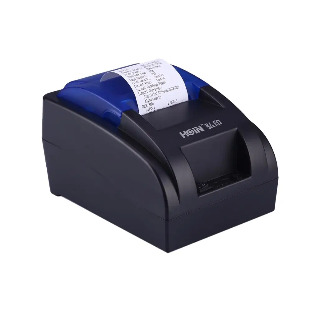 HOIN - Caixa registradora portátil com preço de fábrica, impressora térmica USB barata, impressora térmica de mesa de 58 mm 1