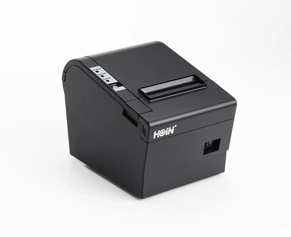 HOIN - USB+LAN OEM/ODM POS system bill Printer for bank and tax and booth 80mm Desktop Thermal Printer 1