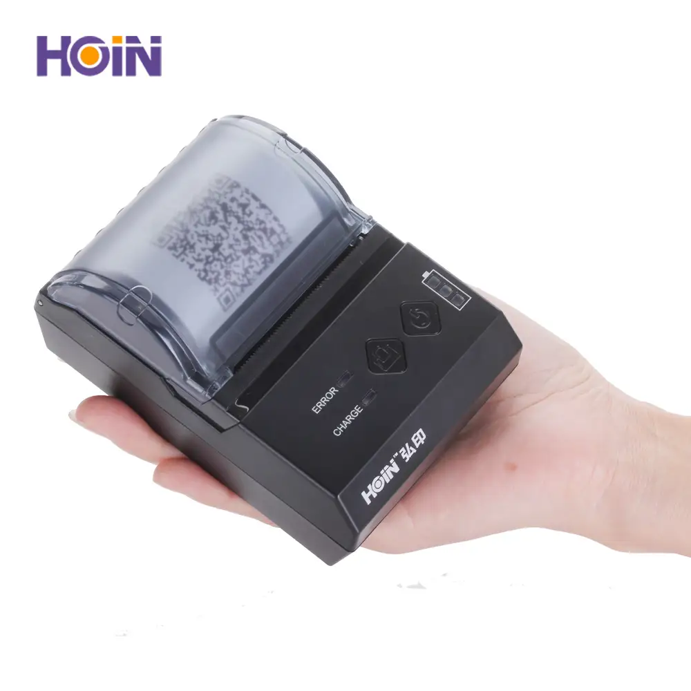 HOIN - Tragbarer Android BT-Drucker, Kassenschublade, Mini-Drucker für Android, mobiler Drucker, tragbarer 58-mm-Thermodrucker 1