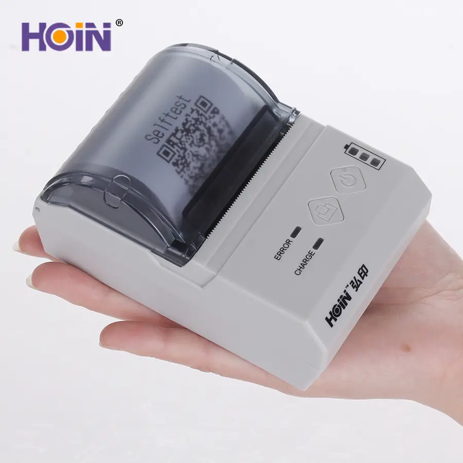 HOIN - BIS Sertifikalı BT USB Termal Yazıcı Android IOS Sistemi Uyumlu 58 mm Taşınabilir Termal Yazıcı 1