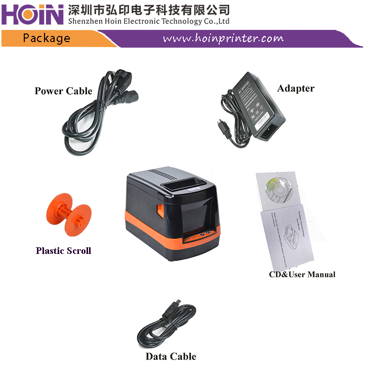  হোইন পপুলার স্টাইল থার্মাল স্টিকার প্রিন্টার মেশিন সাপোর্ট উইন লিনাক্স অ্যান্ড্রয়েড আইওএস