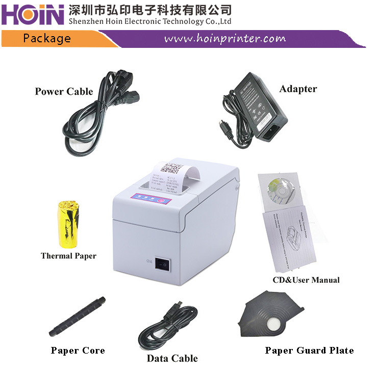  58MM बिग गियर HOP E58 सपोर्ट विन एंड्रॉइड IOS लिनक्स डेस्कटॉप थर्मल प्रिंटर हाई स्पीड