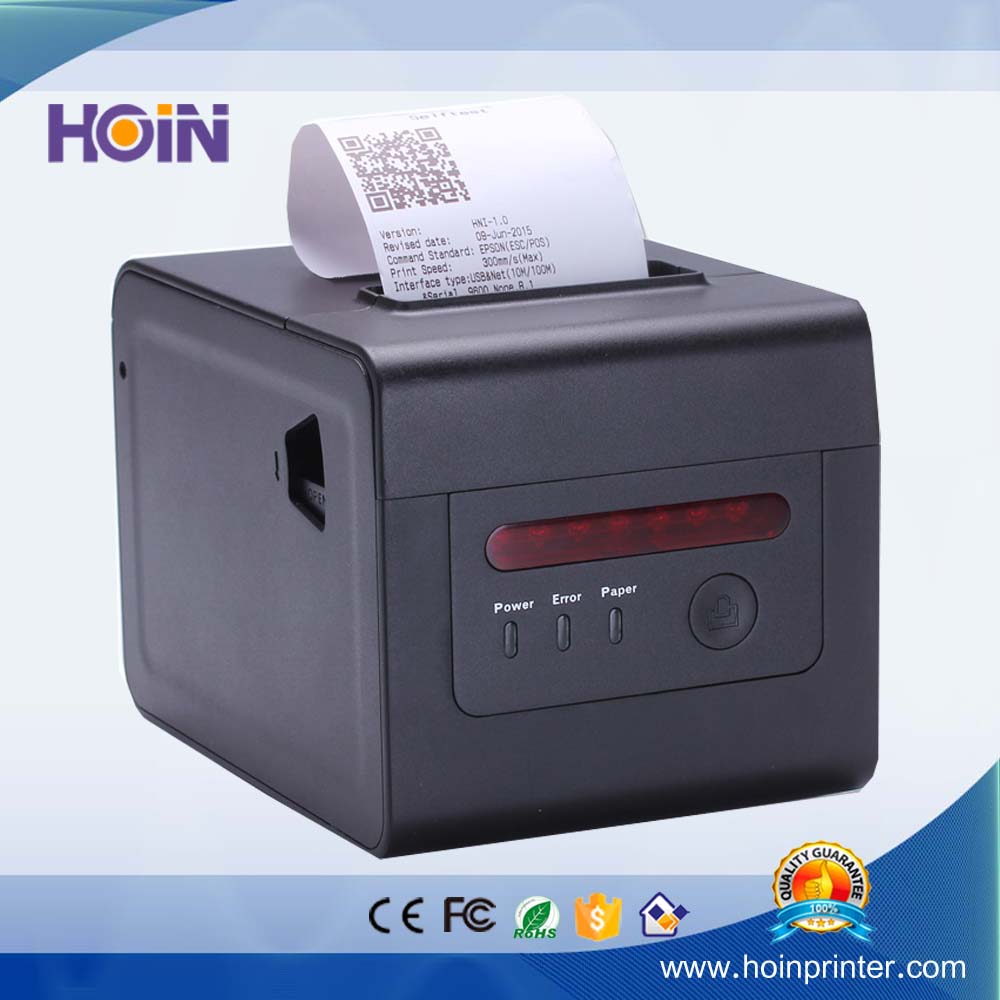  কারখানার থার্মাল রসিদ 1D 2D বারকোড প্রিন্টার USB+BT ঐচ্ছিক লোগো গ্রাফিক প্রিন্টিং POS অটো কাটার 3 ইঞ্চি 80 মিমি